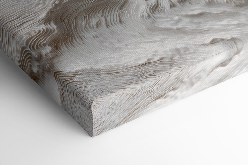 White and grey surface with wavy lines