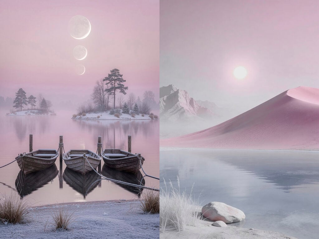 Two boats on a lake