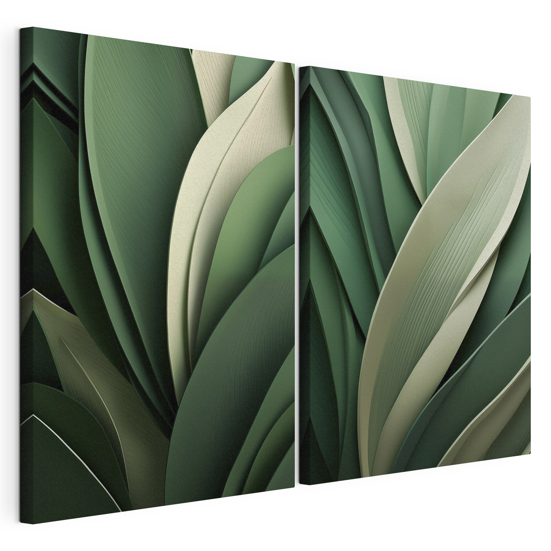 Lush green foliage in harmony
