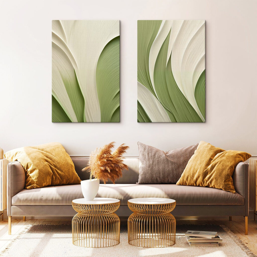 Flowing lines in soft colors