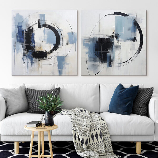 Two paintings of a circle