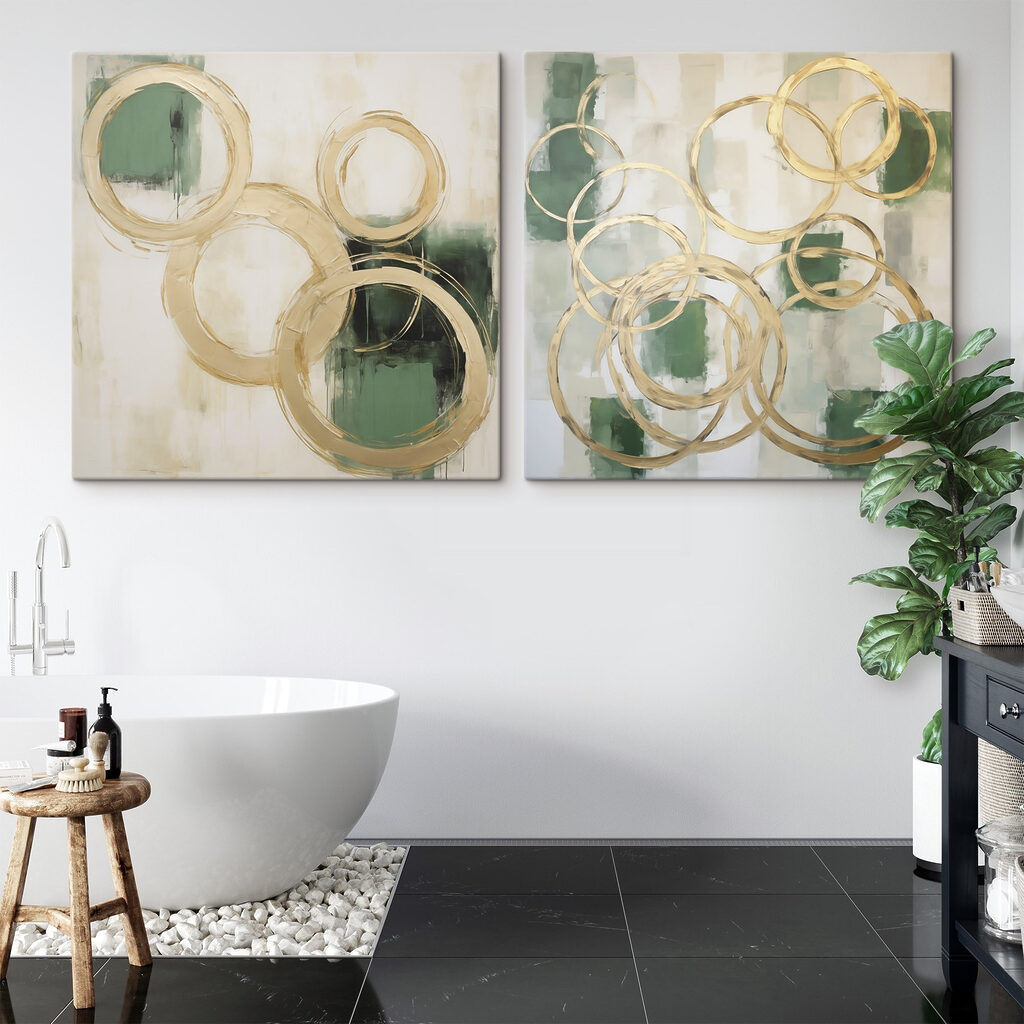 Painting of circles and circles