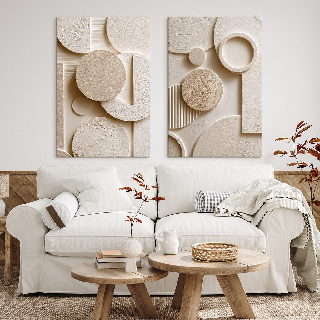 Collage of different shapes