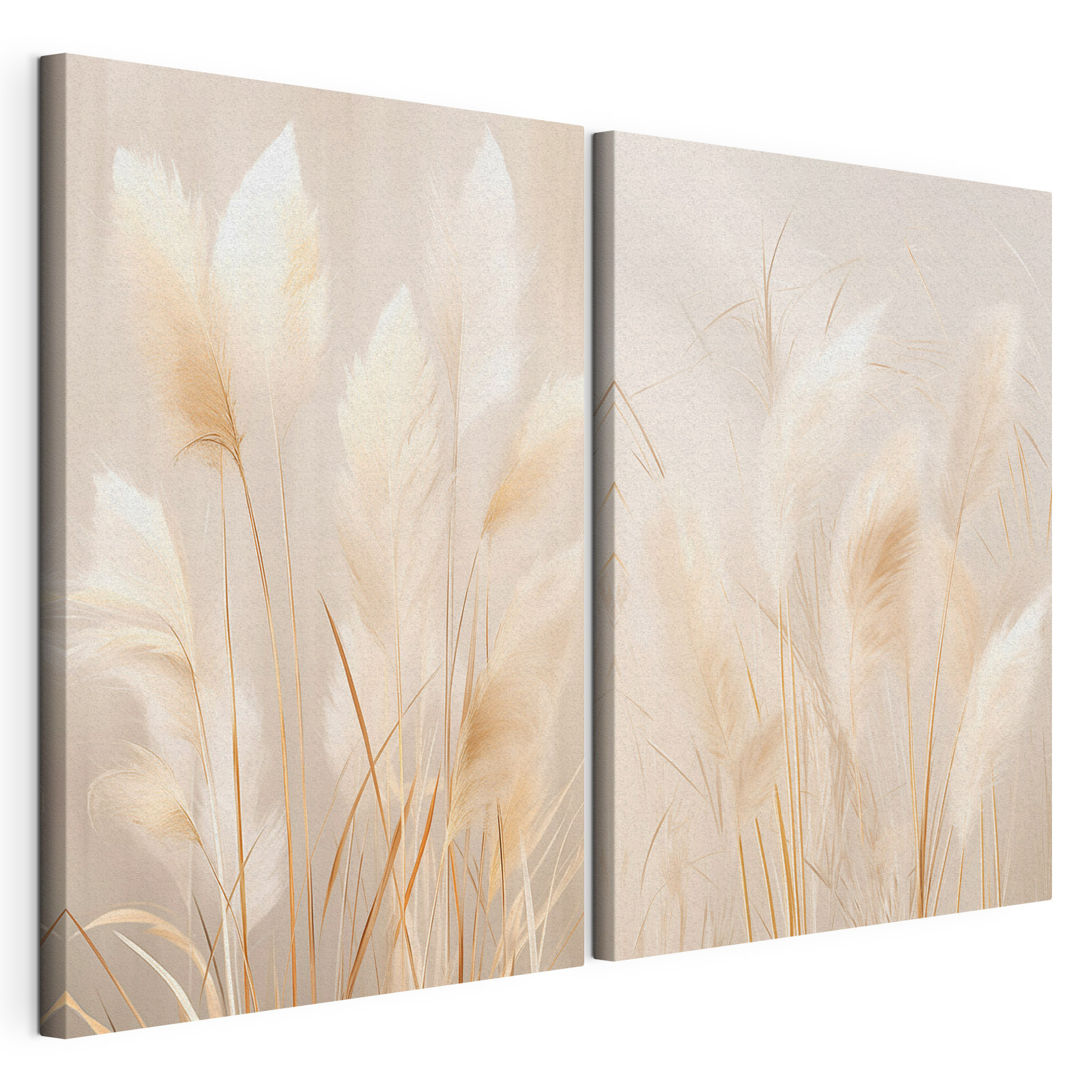 Delicate grasses in soft hues