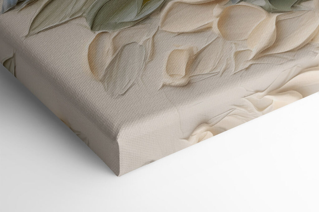 Elegant leaf composition in soft hues