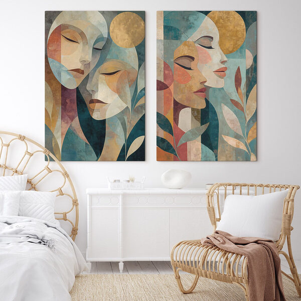 Collage of a woman's face