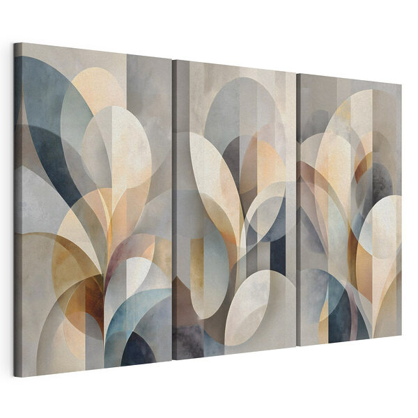 Flowing shapes in soft hues