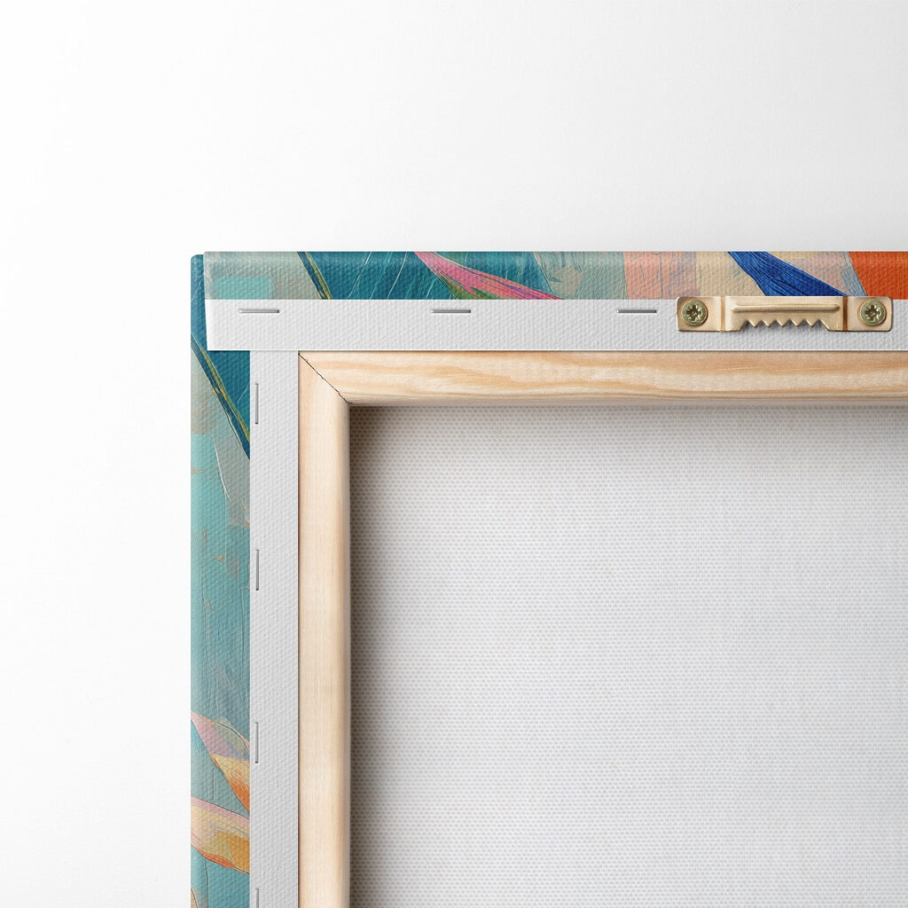 Painting of flowers and leaves