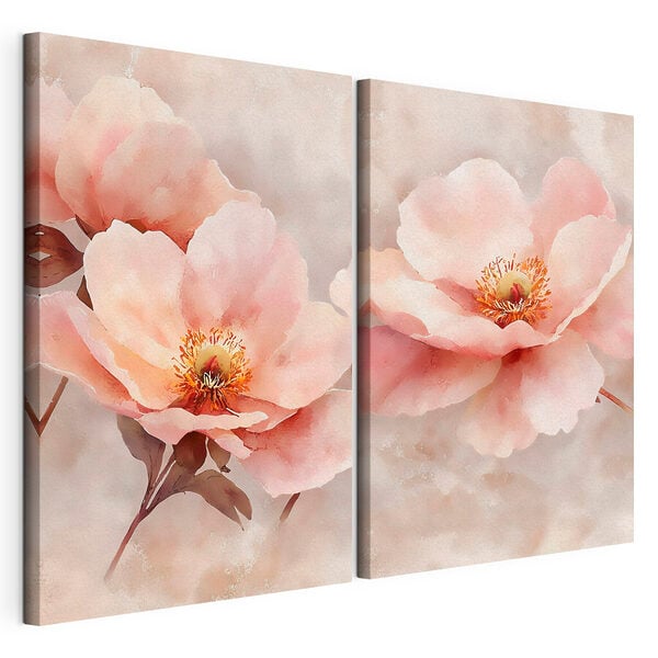 Delicate blooms in soft pastel hues