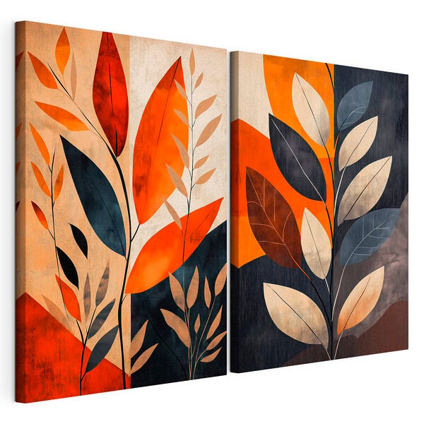 Painting of leaves and branches