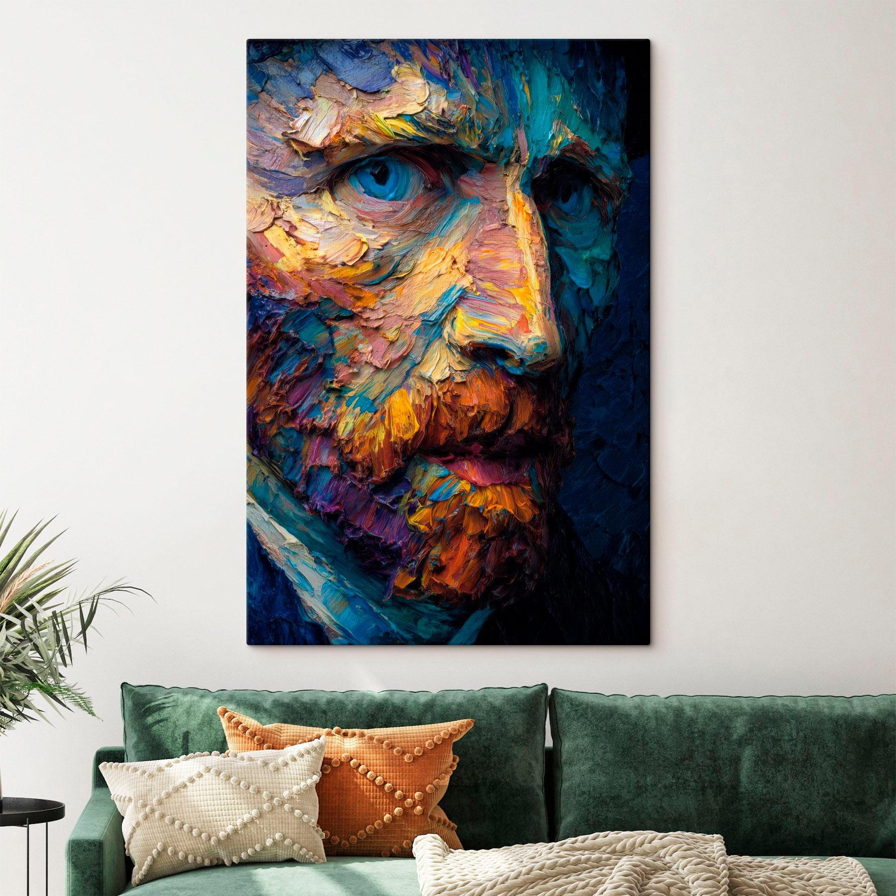 Painting of a man's face