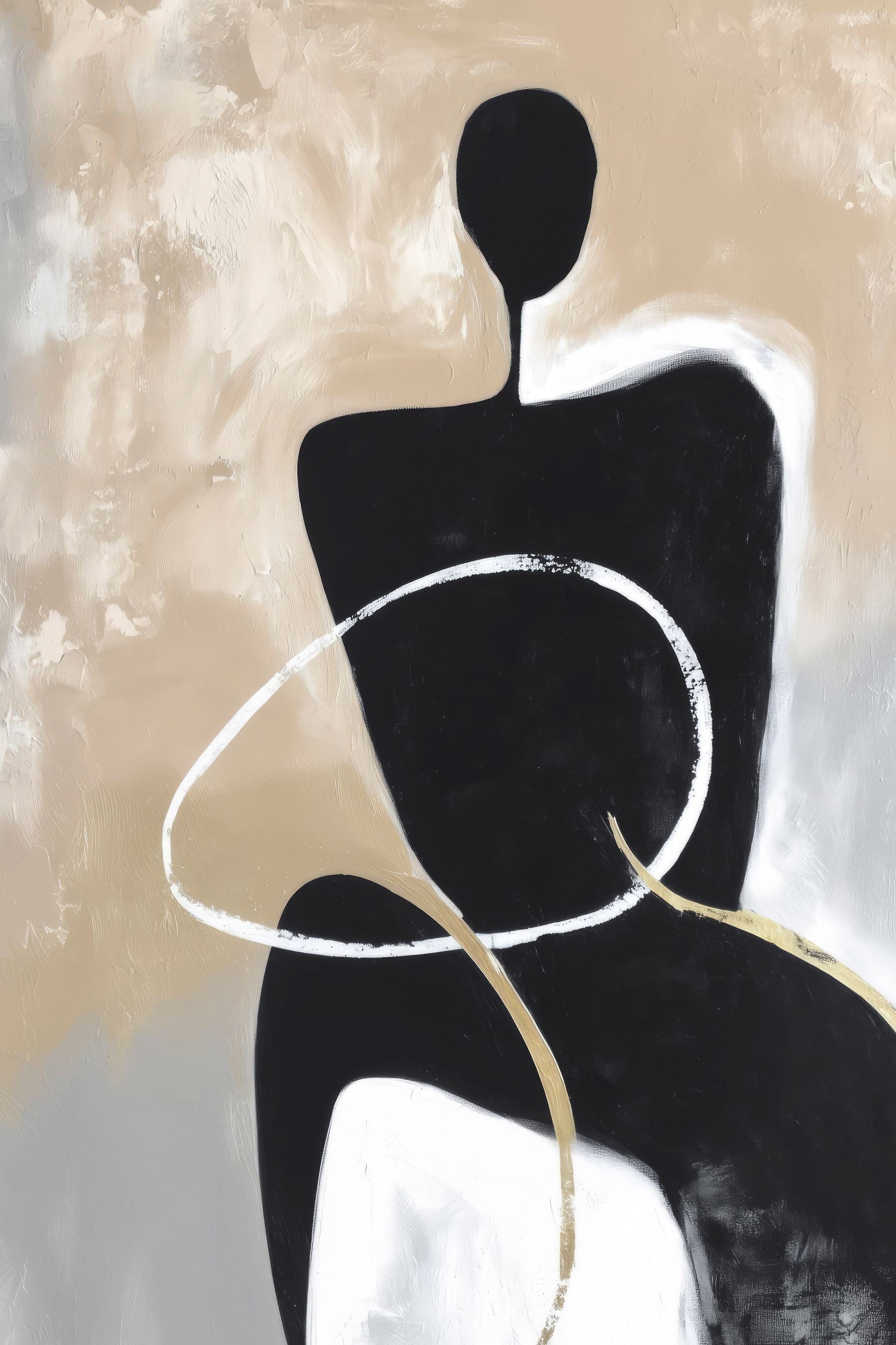 Painting of a person Painting of a person