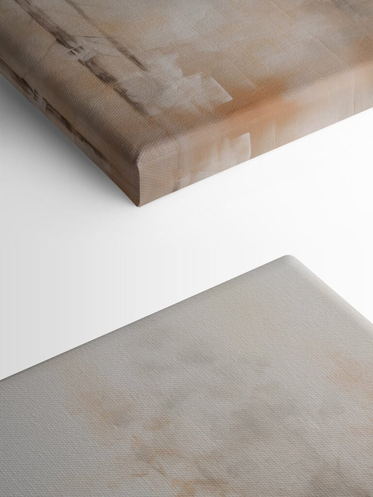 Painting of trees in fog