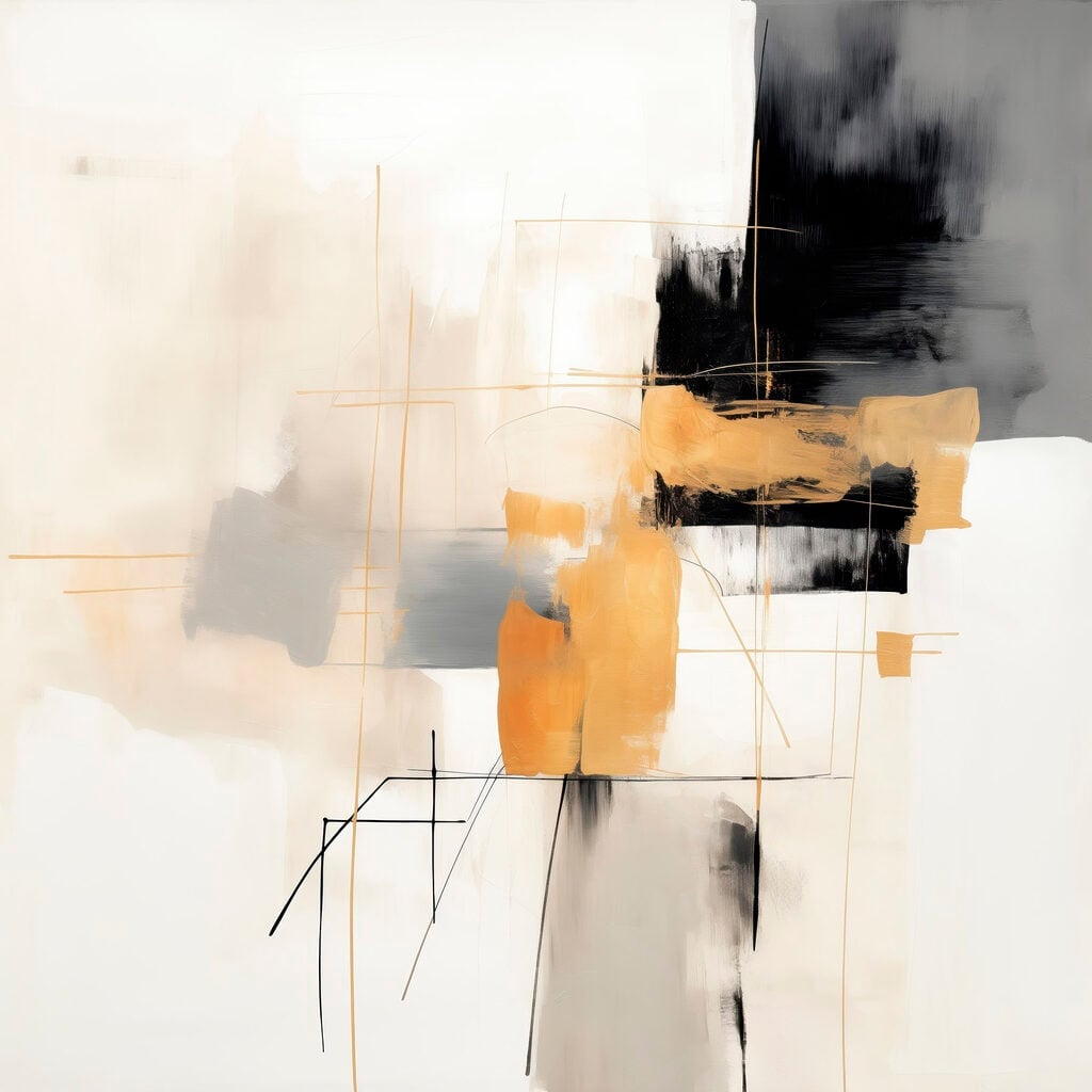 Abstract shapes in muted tones