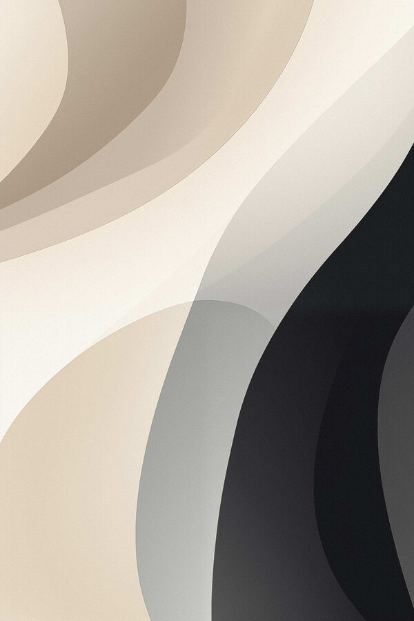 Flowing shapes in neutral tones
