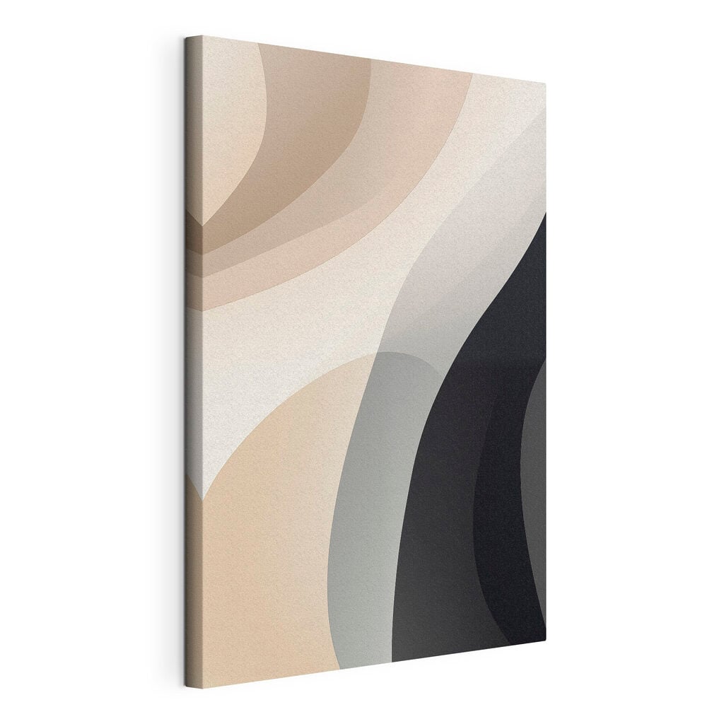 Flowing shapes in neutral tones