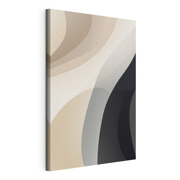 Flowing shapes in neutral tones