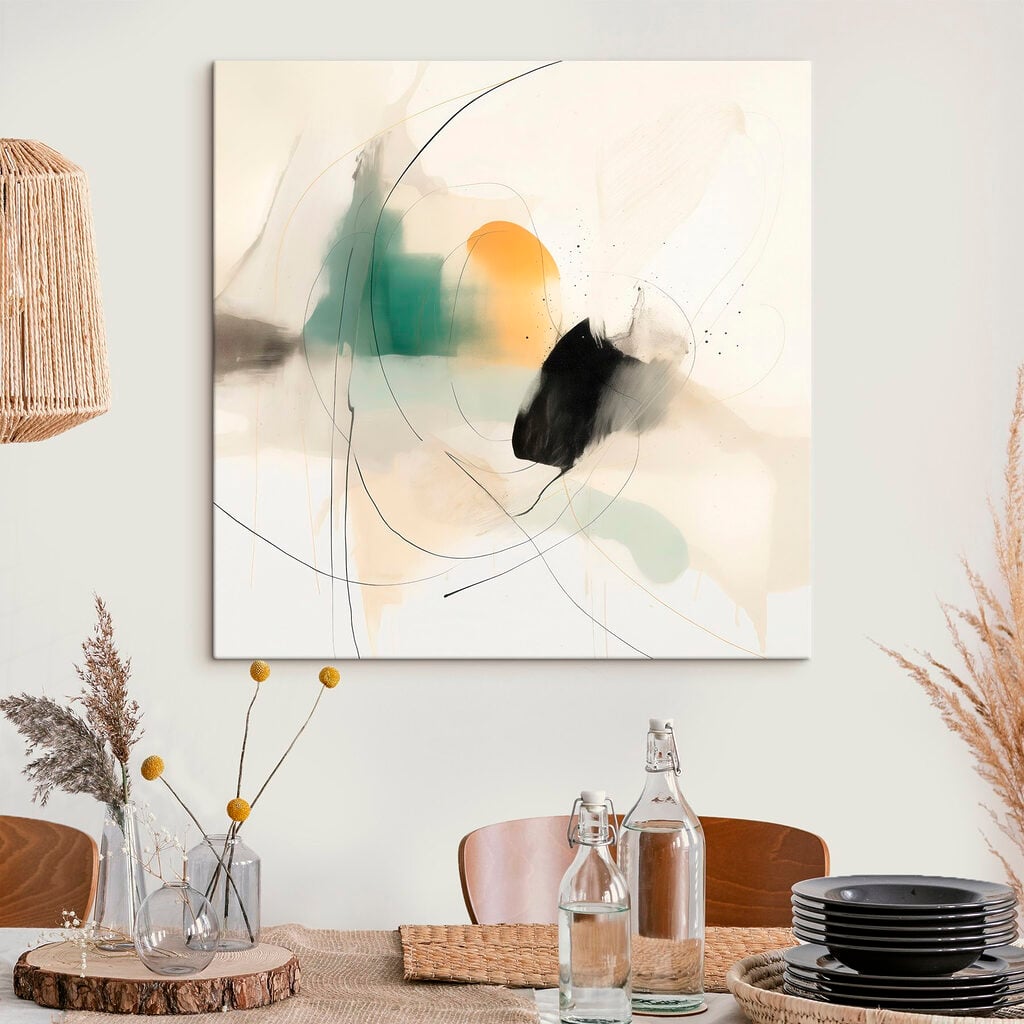 Painting of a circle and a circle