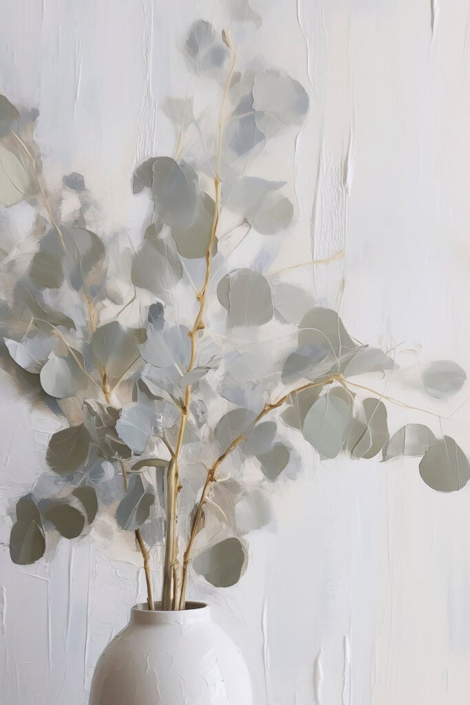 Plant with leaves on it