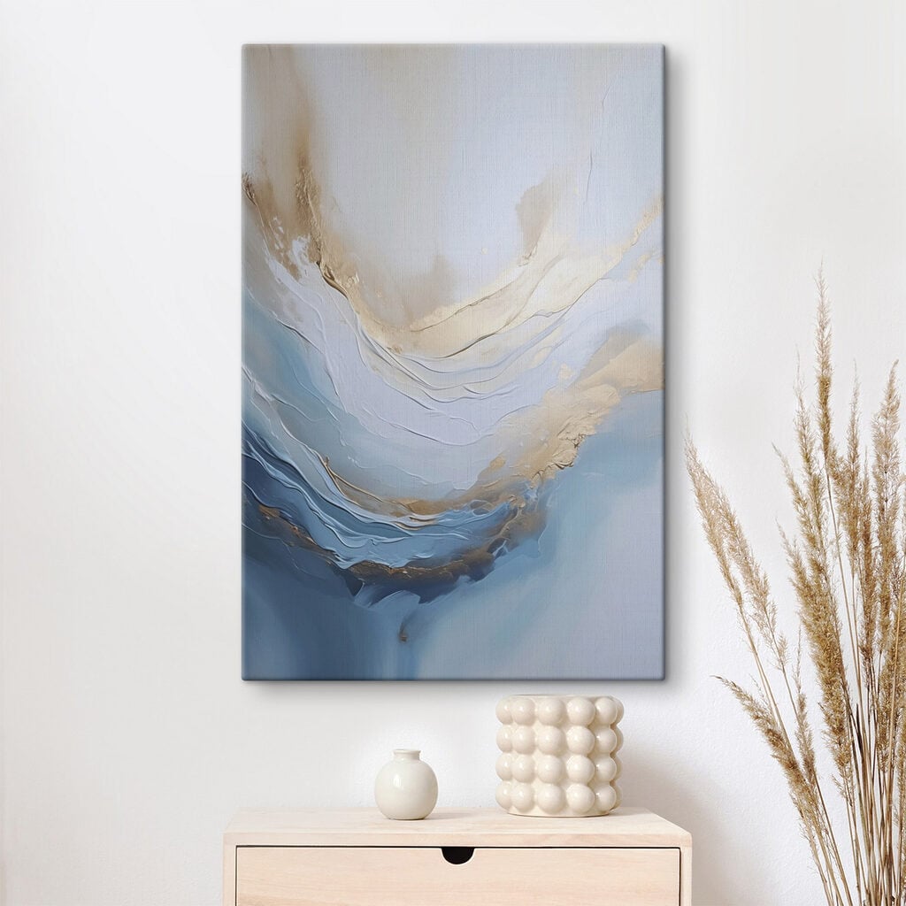 Serene waves in calming colors