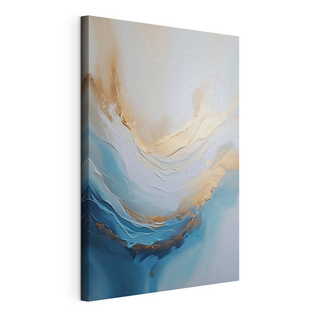 Serene waves in calming colors