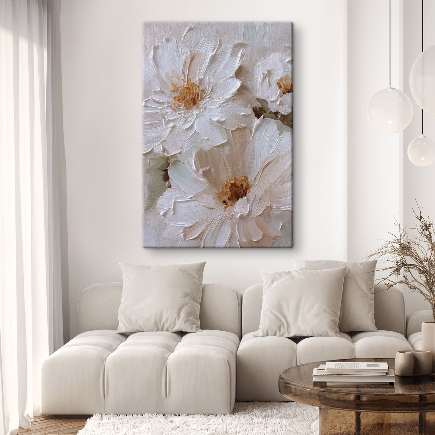 - Soft petals in gentle hues