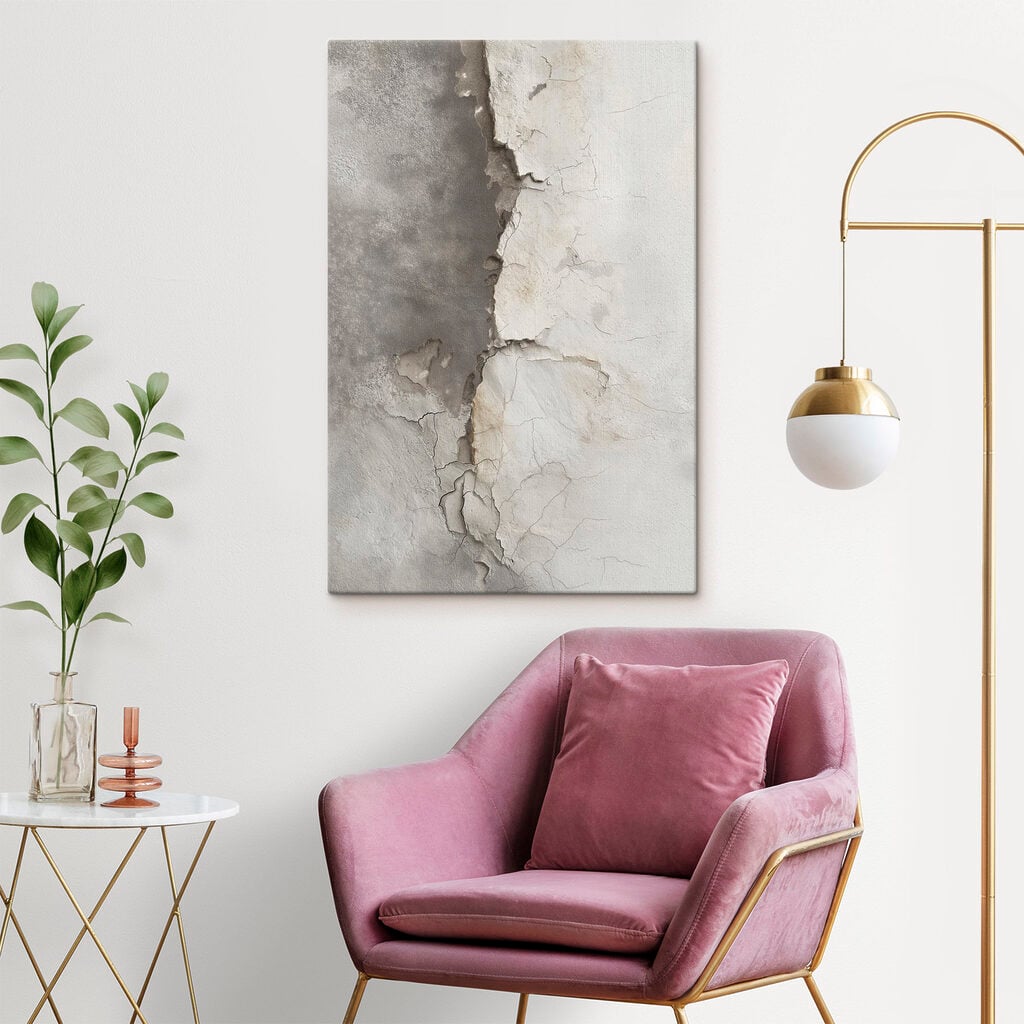 Cracked wall with faded texture