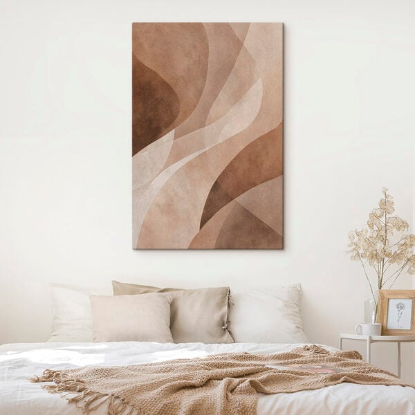 Fluid shapes in warm tones