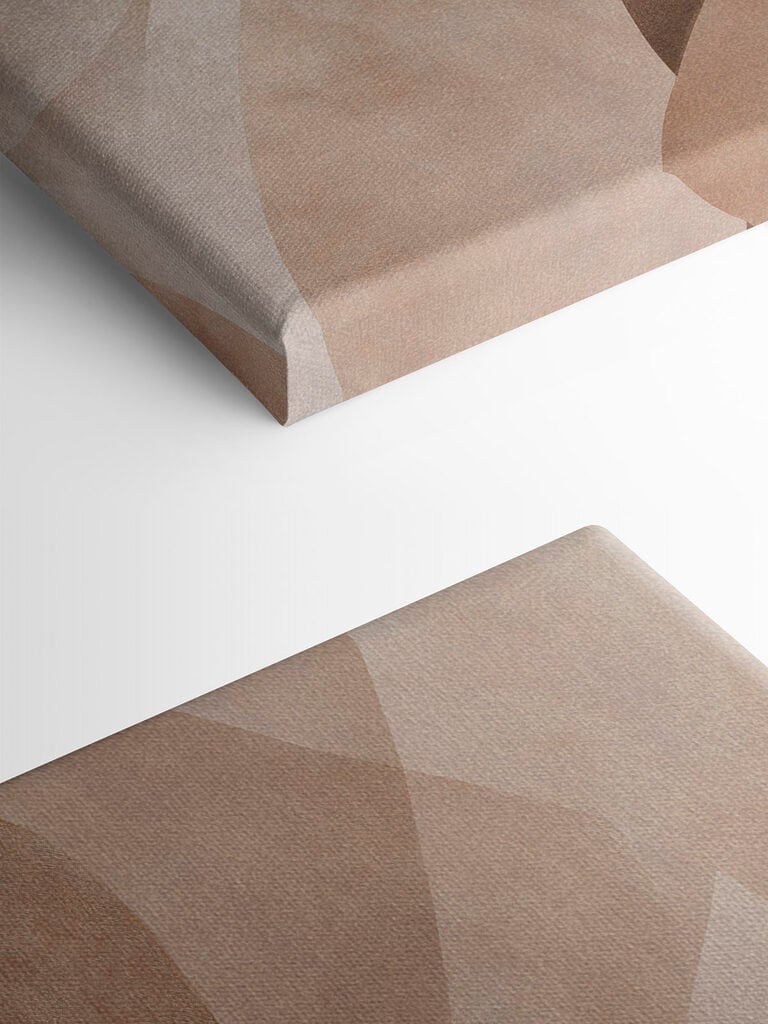 Fluid shapes in warm tones