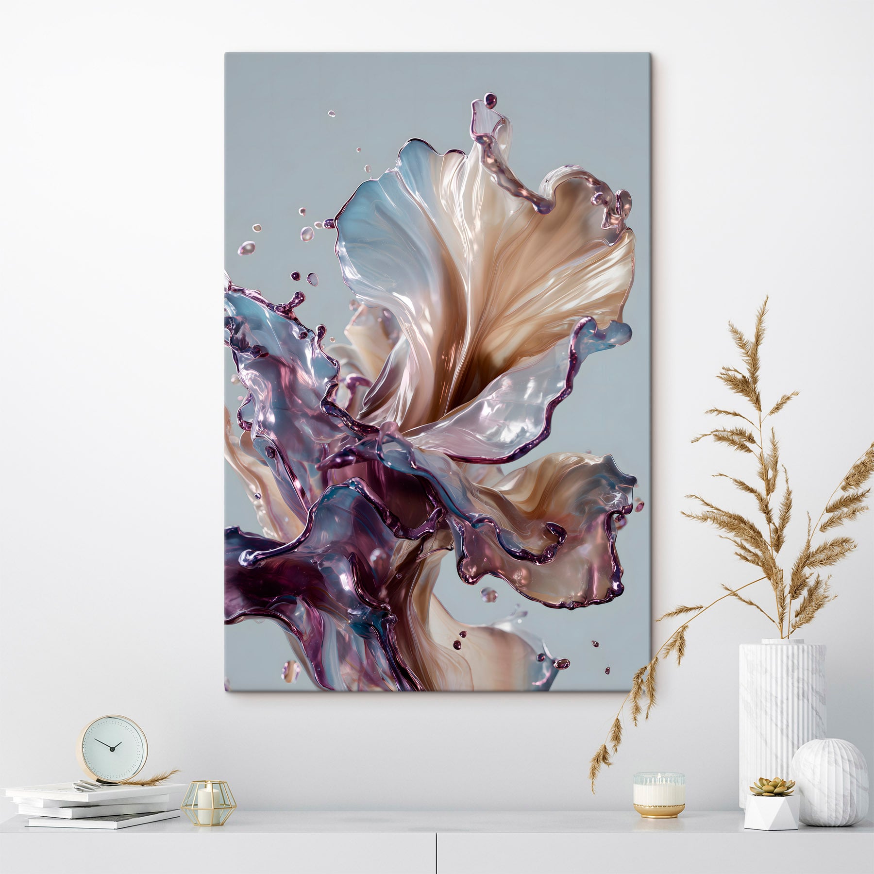 Flowing colors in harmonious motion
