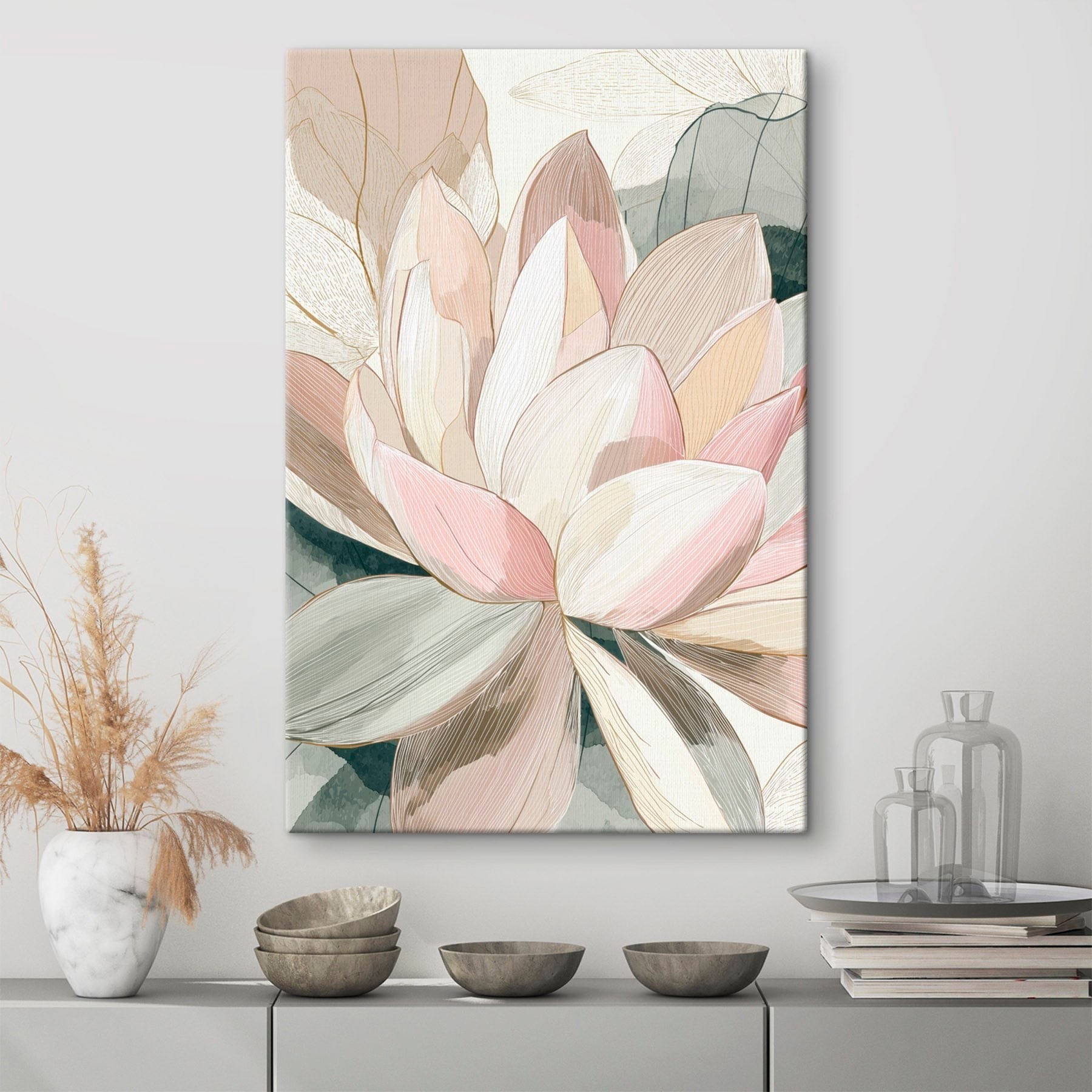 Delicate petals in soft hues