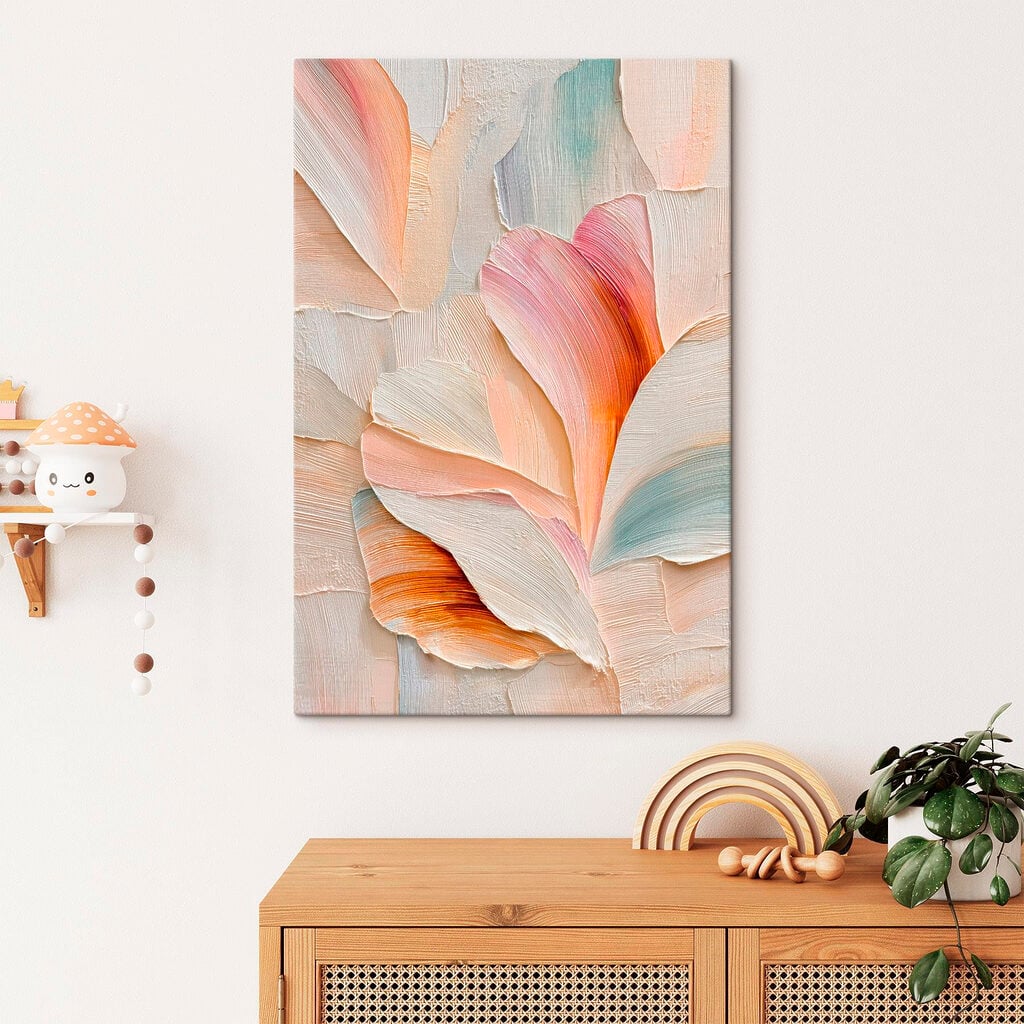 Delicate strokes in soft colors