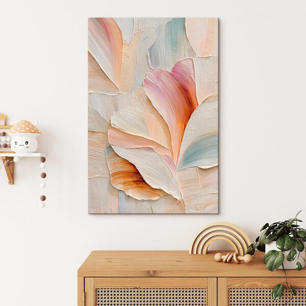 Delicate strokes in soft colors
