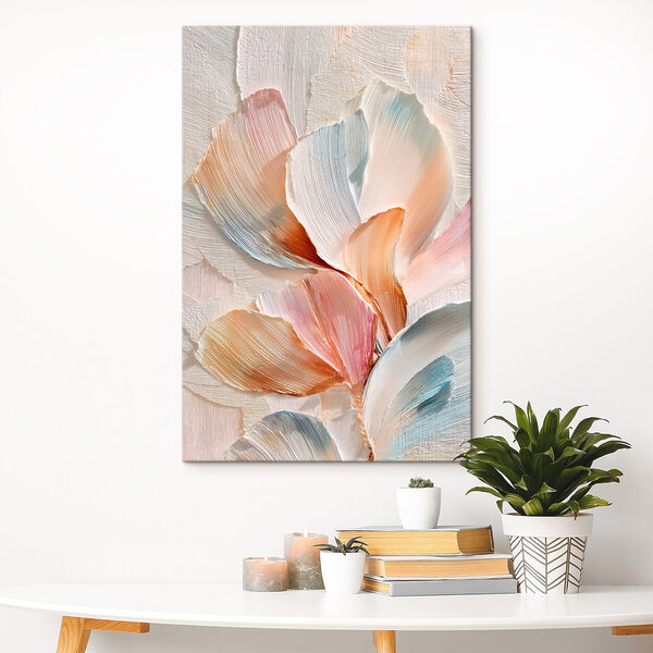 Delicate pastel petals in soft hues