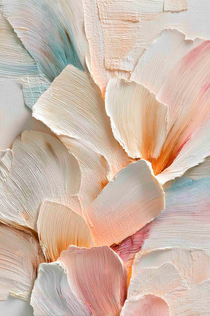 Delicate petals in soft hues