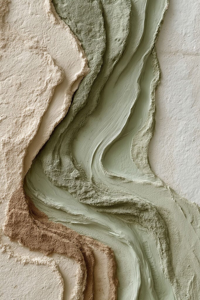 Natural textures in soft earth tones