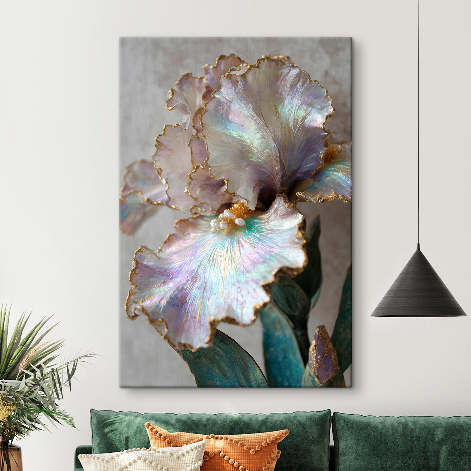 - Elegant floral arrangement with unique colors