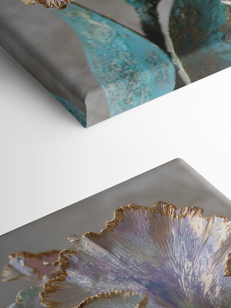 Elegant flower sculpture with soft hues