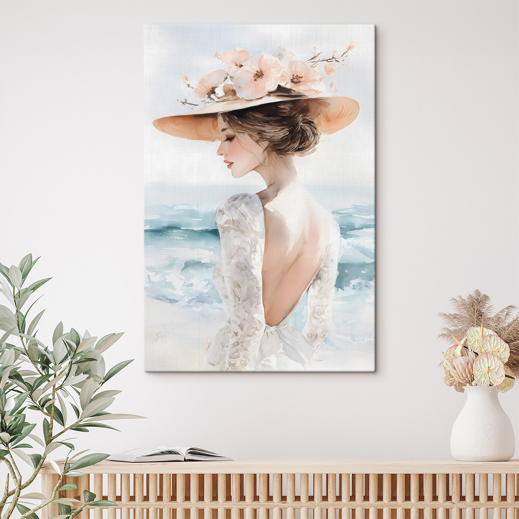 Woman wearing a hat