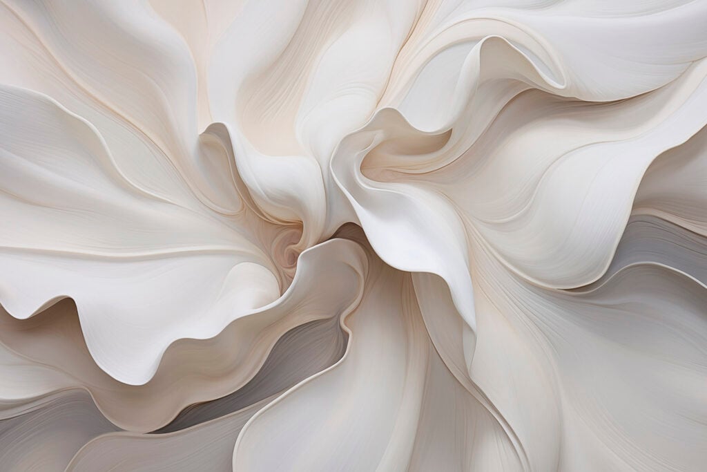 Flowing forms in soft hues