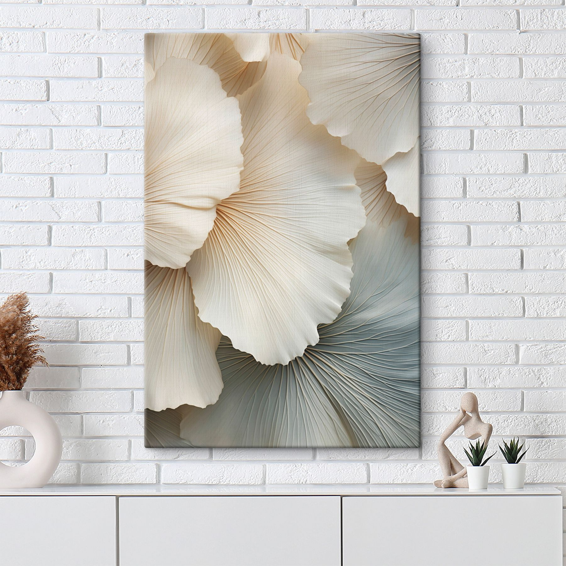 Delicate layers of soft petal forms