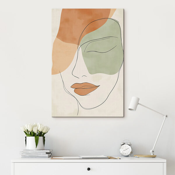 Drawing of a woman's face