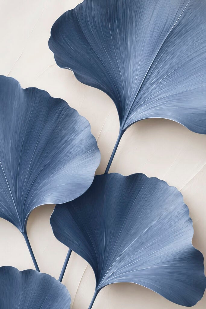 Group of blue leaves