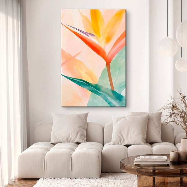 Vibrant colors of tropical foliage