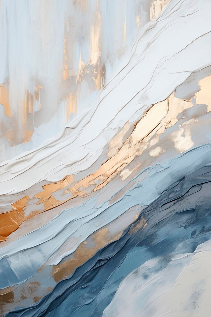 Creative abstract art in soft colors
