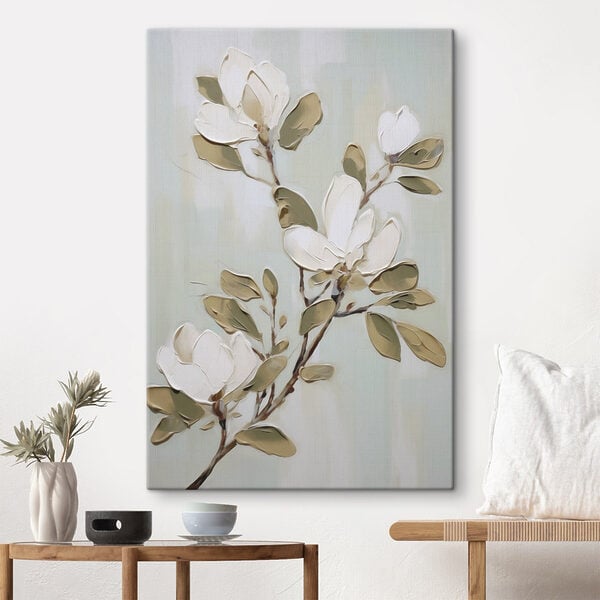 Painting of a white flower