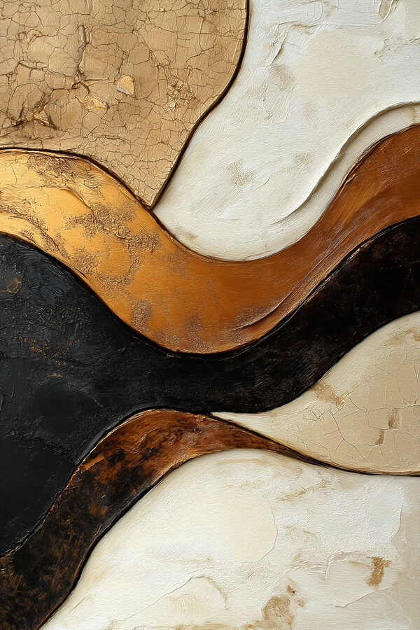 Flowing lines in warm tones