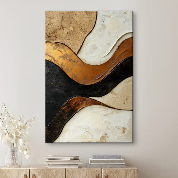 Flowing lines in warm tones