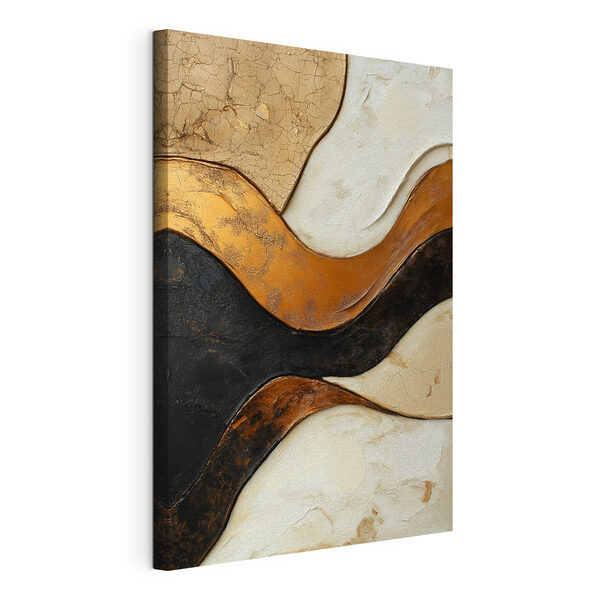 Flowing lines in warm tones