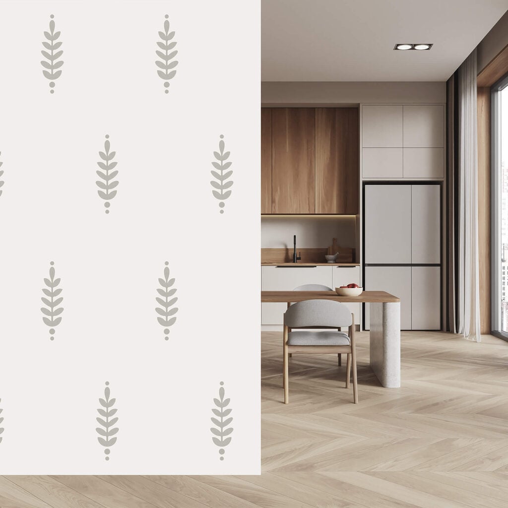 Levélmintázat fehér háttér előtt